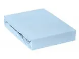 Prześcieradło Jersey  z gumką niebieski jasny 120x200     005